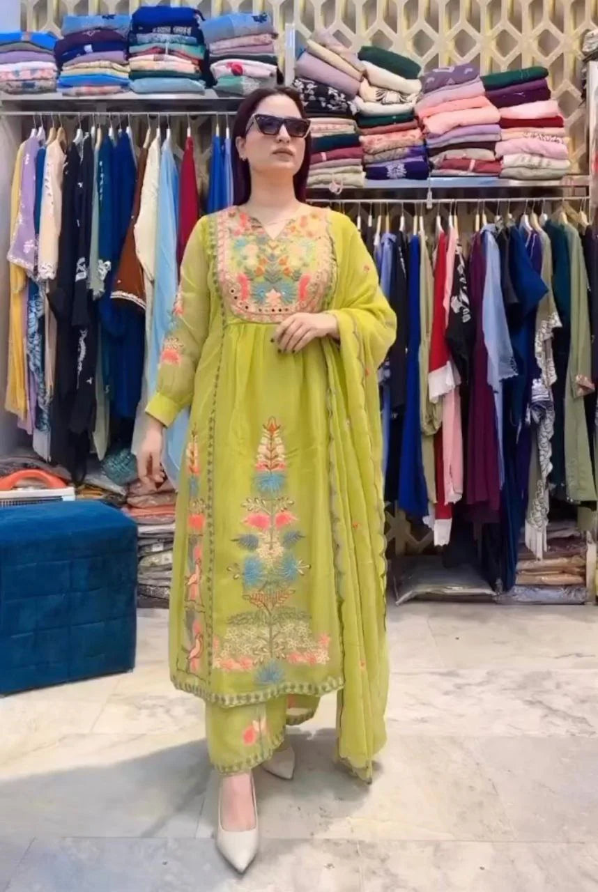Fancy Rayon Kurta Set For Women