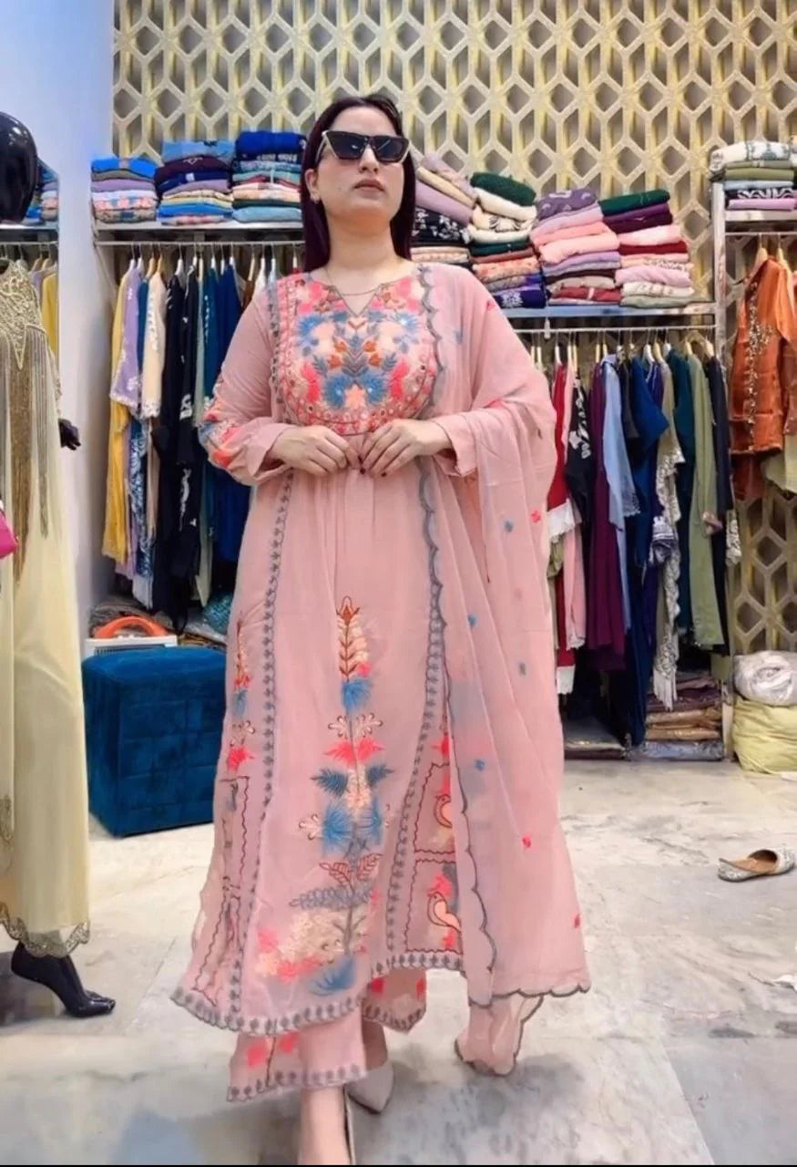 Fancy Rayon Kurta Set For Women