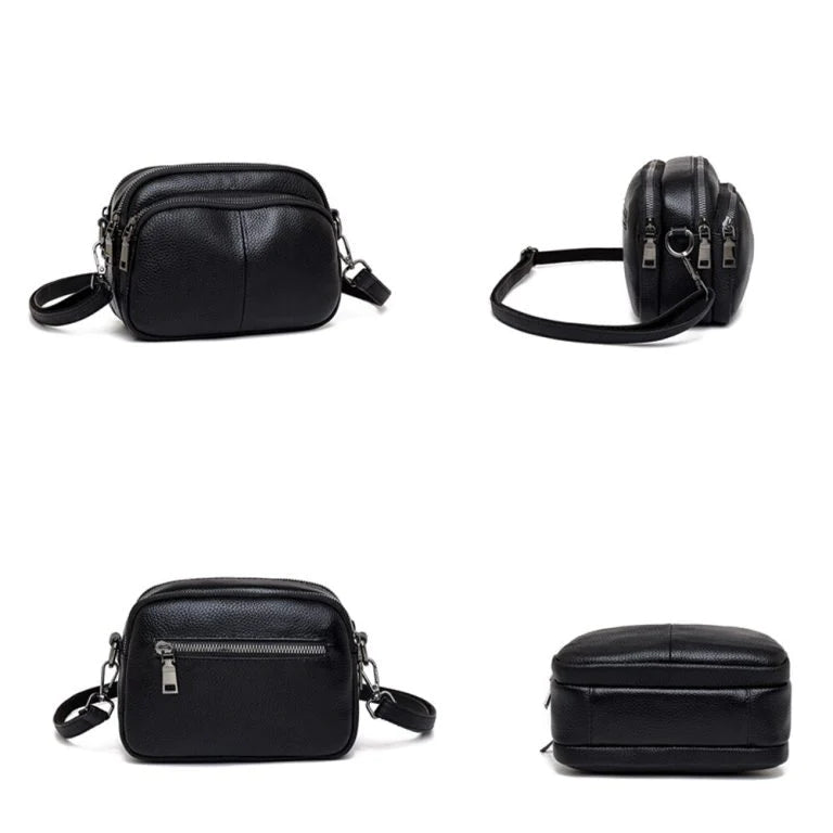 Fashion Solid Color Women’s Bags Casual Women Genuine Vegan Leather Shoulder Bags